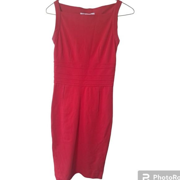 Diane Von Furstenberg Kimmie  Midi Dress in Cherry Red 🍒 - Picture 3 of 16